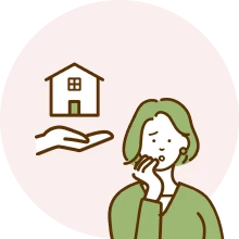 相続について迷う様子のイラスト